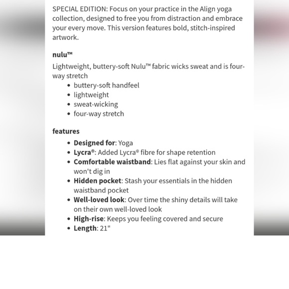 Lululemon Align Crop - Picture 6 of 10